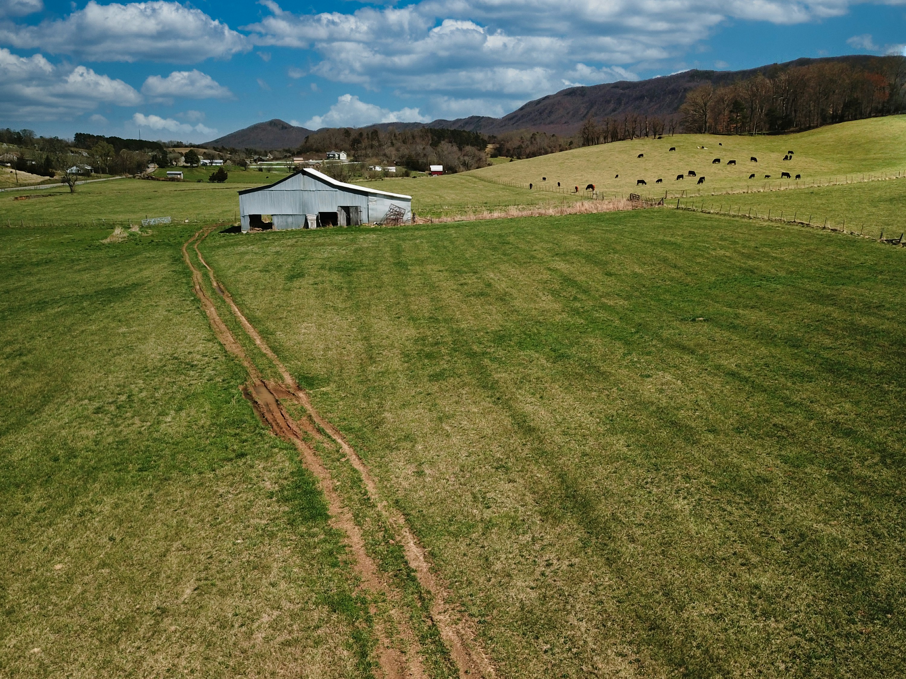 Casa Blanca en un campo de hierba verde durante el día