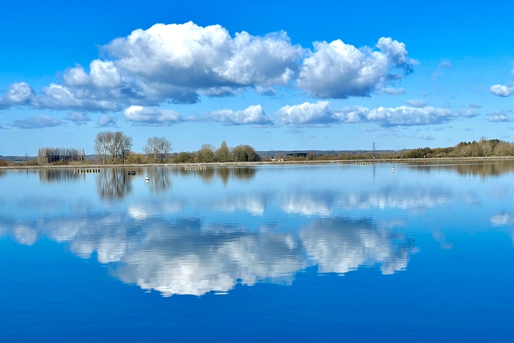 blue sky over lake during daytime