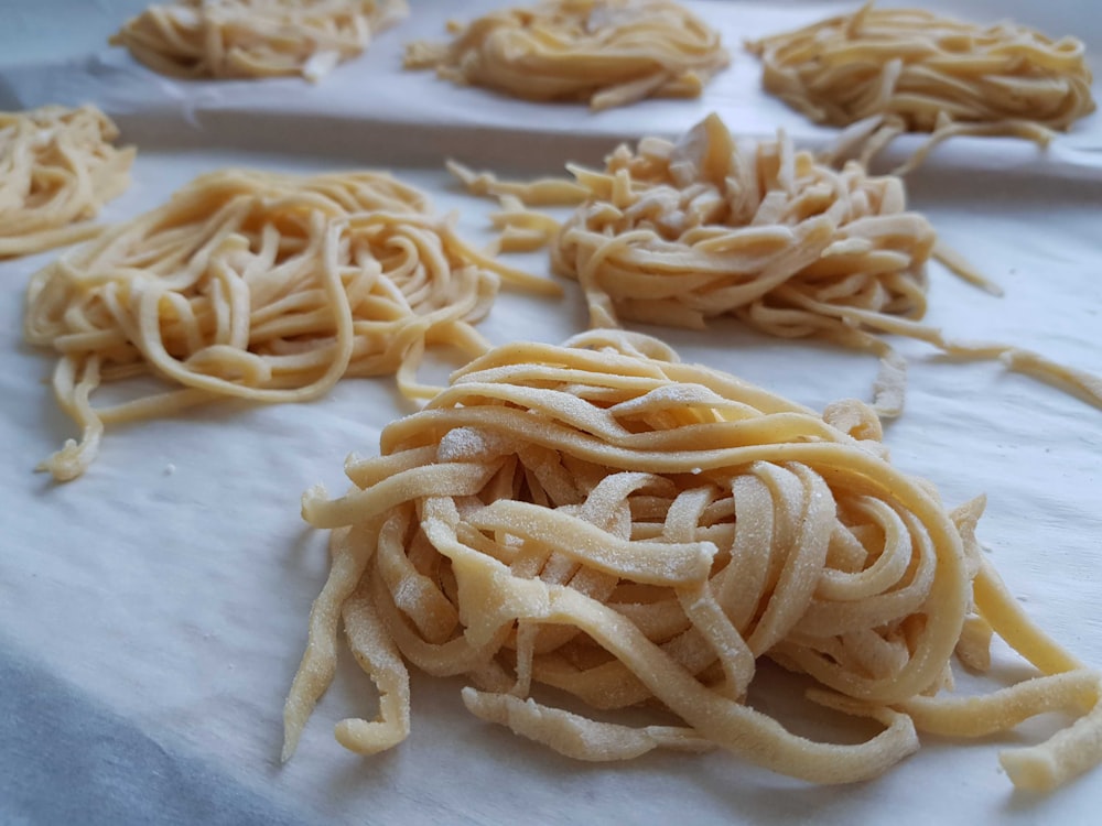pasta on white ceramic plate