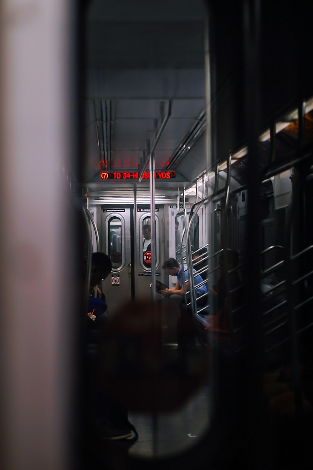 people walking inside train station