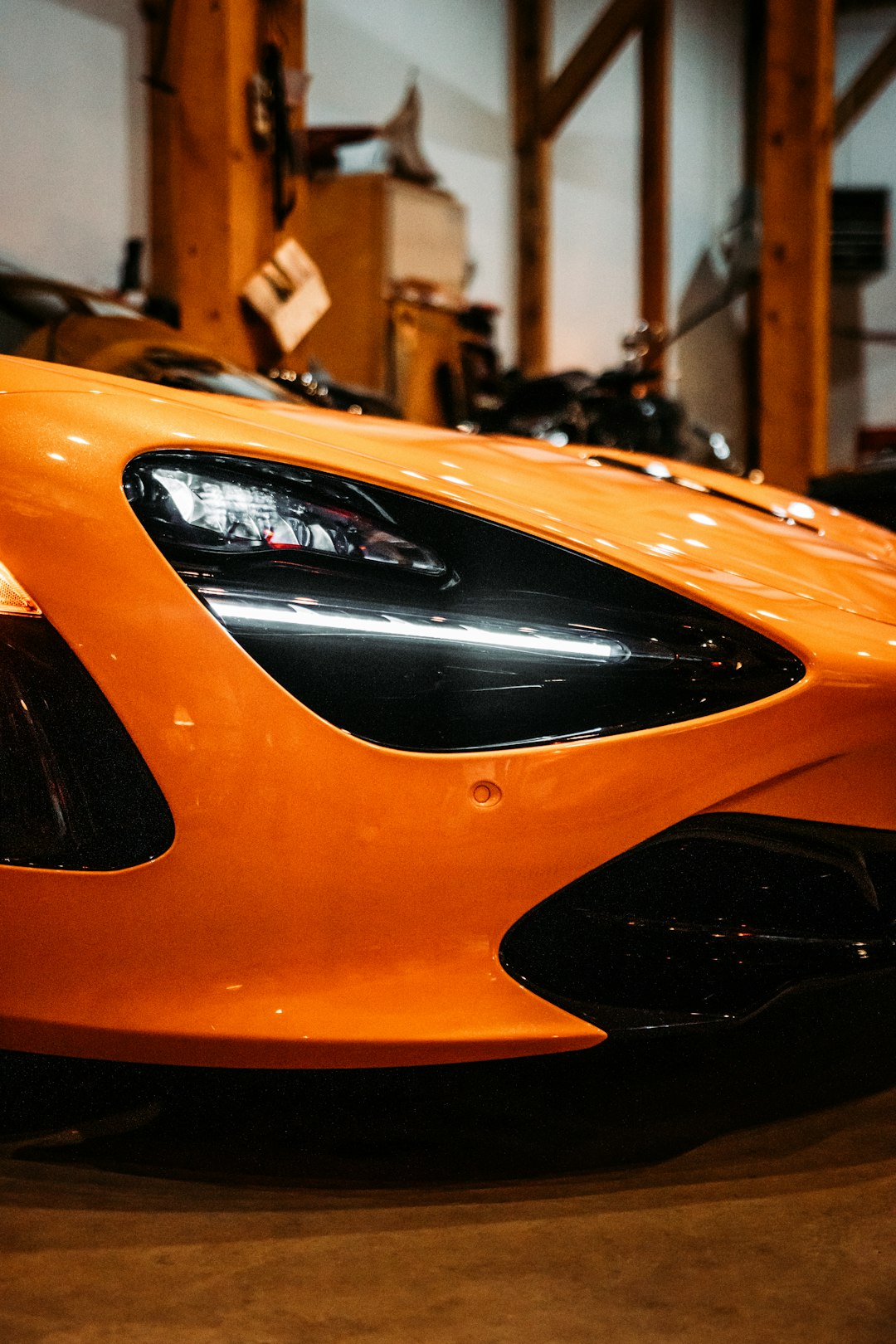 orange and black ferrari car