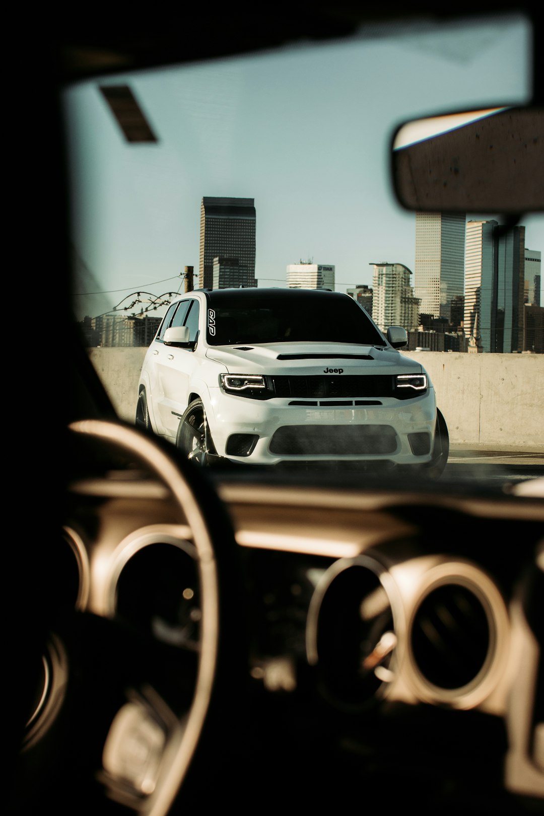 white car on road during daytime