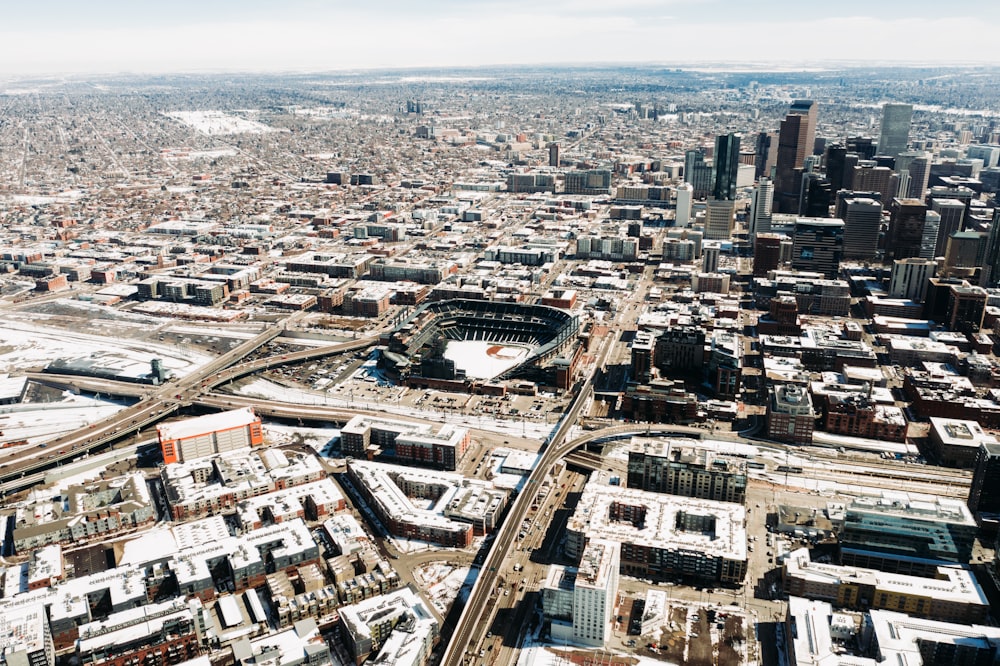 aerial view of city buildings during daytime