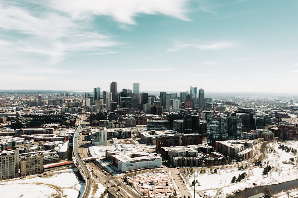 aerial view of city buildings during daytime