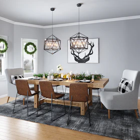 black and white dining table and chairs