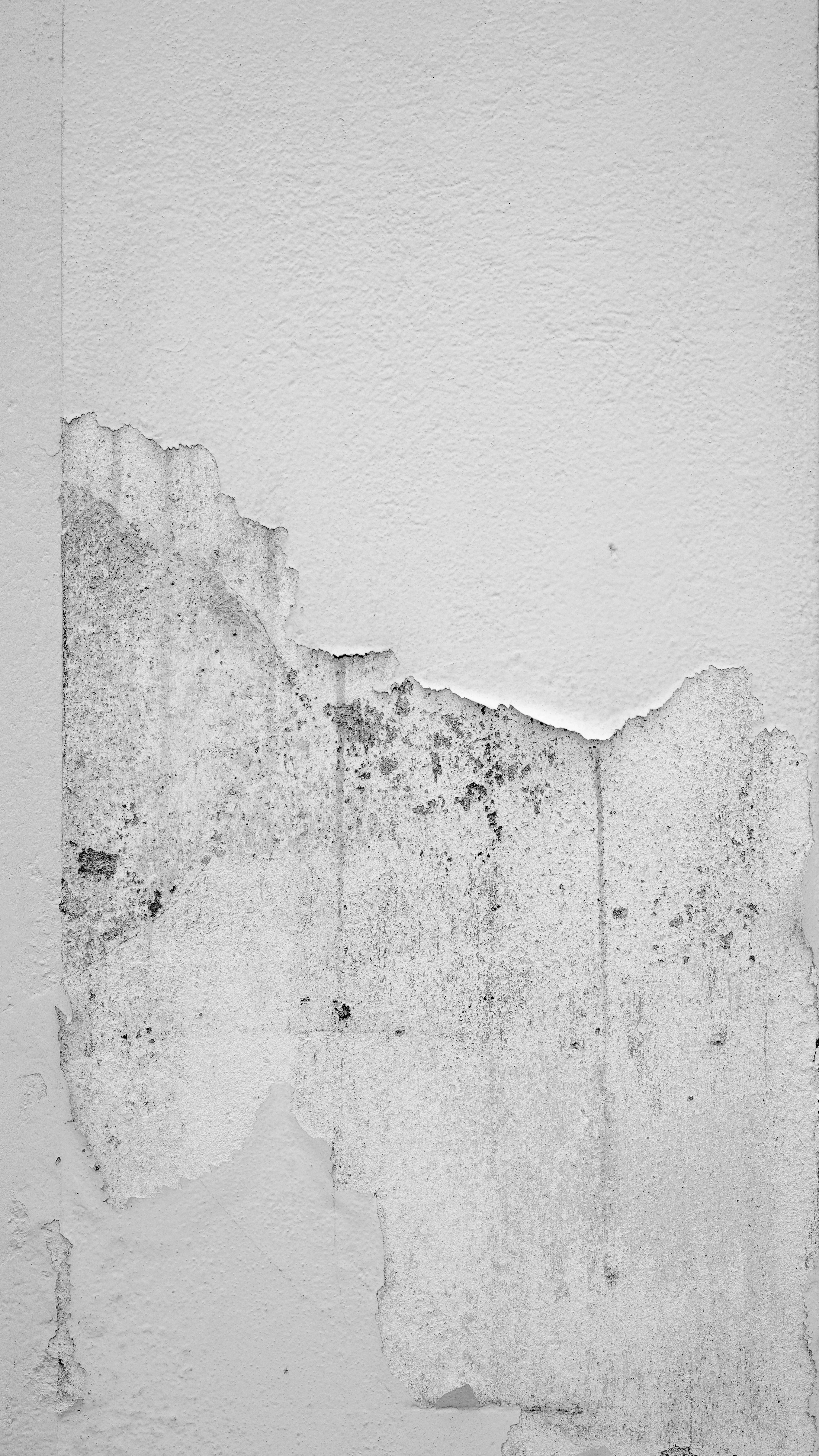 White wall with a hole