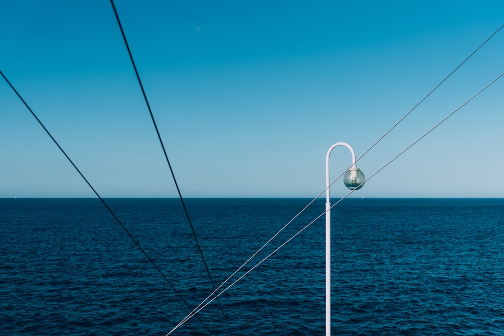 a view of the ocean from a boat