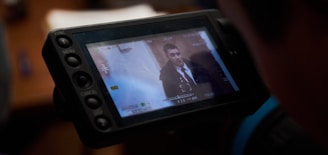 black digital device at 2