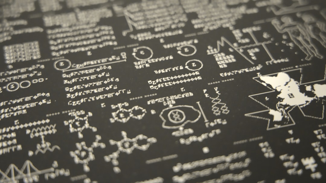 black and white printer paper, Perspective on a print of interstellar radio messages by Stephane Dumas and Dr. Yvan Duti