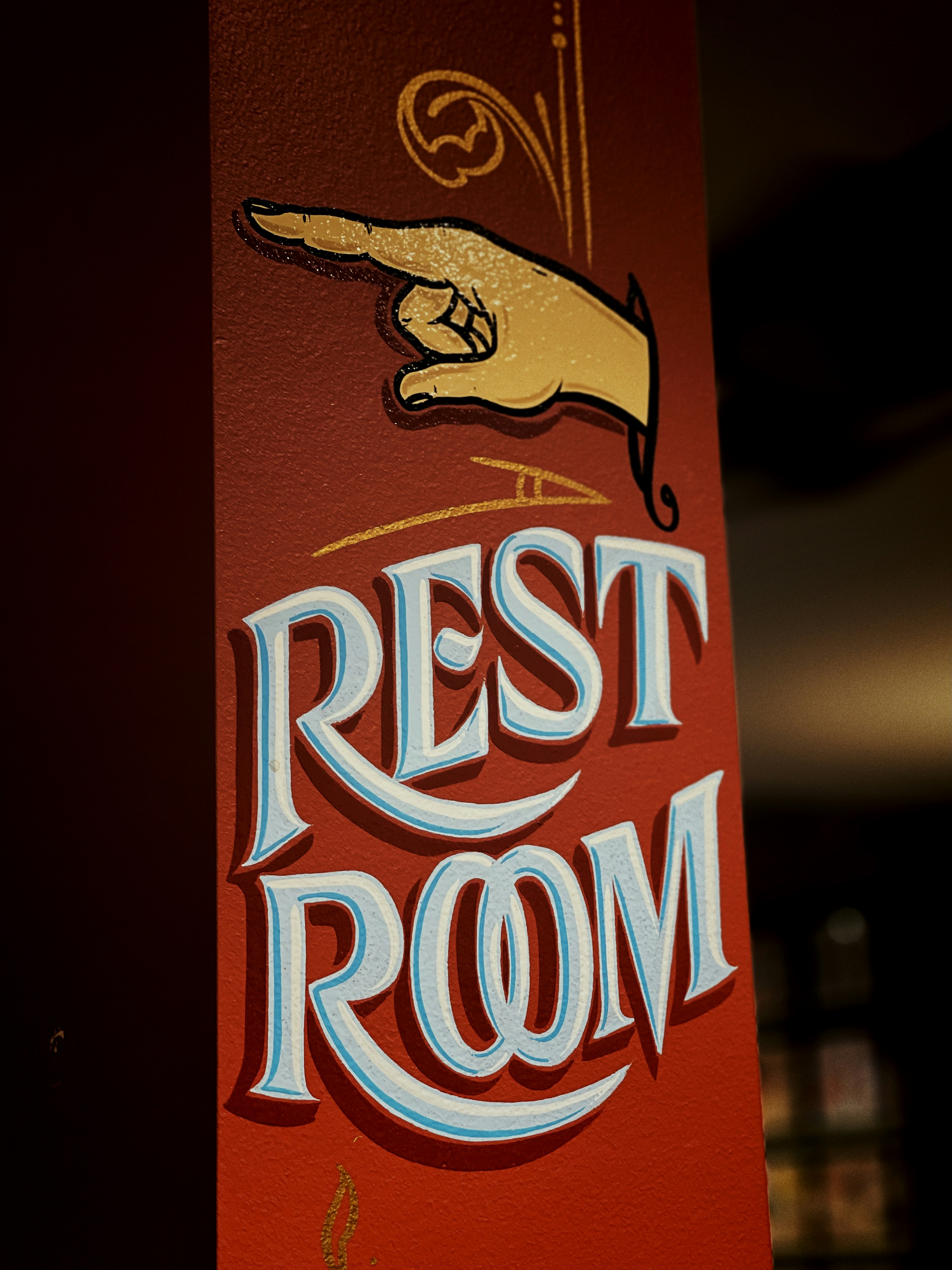 Restaurant branding using red