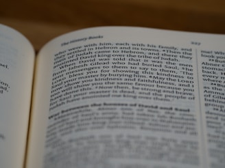 A close-up view of an open book, focusing on a page with text discussing historical themes. The text is written in a clear, serif font, and the page number 327 is visible.