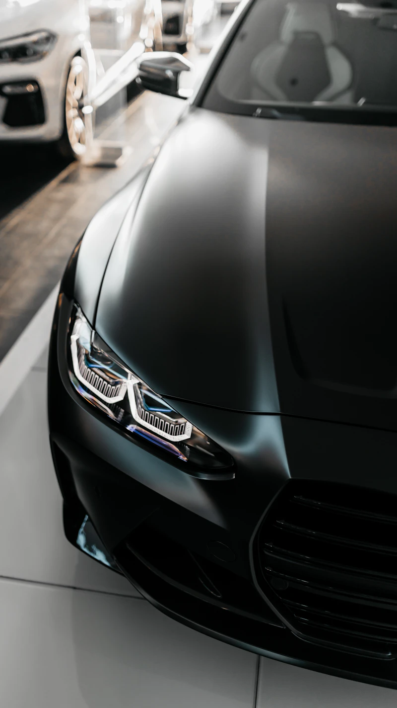 Black car on road during daytime
