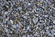 gray and brown stones on gray ground