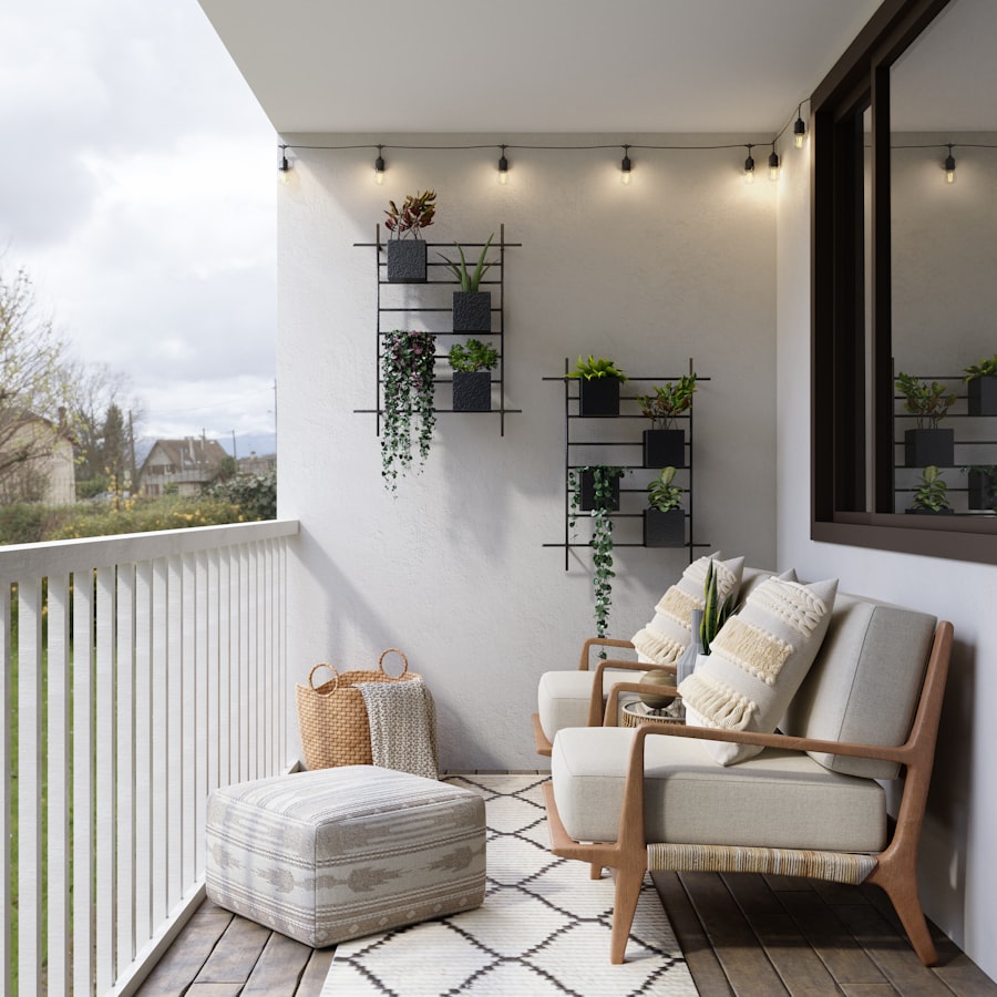 Warm-toned interior with texture and soft lighting