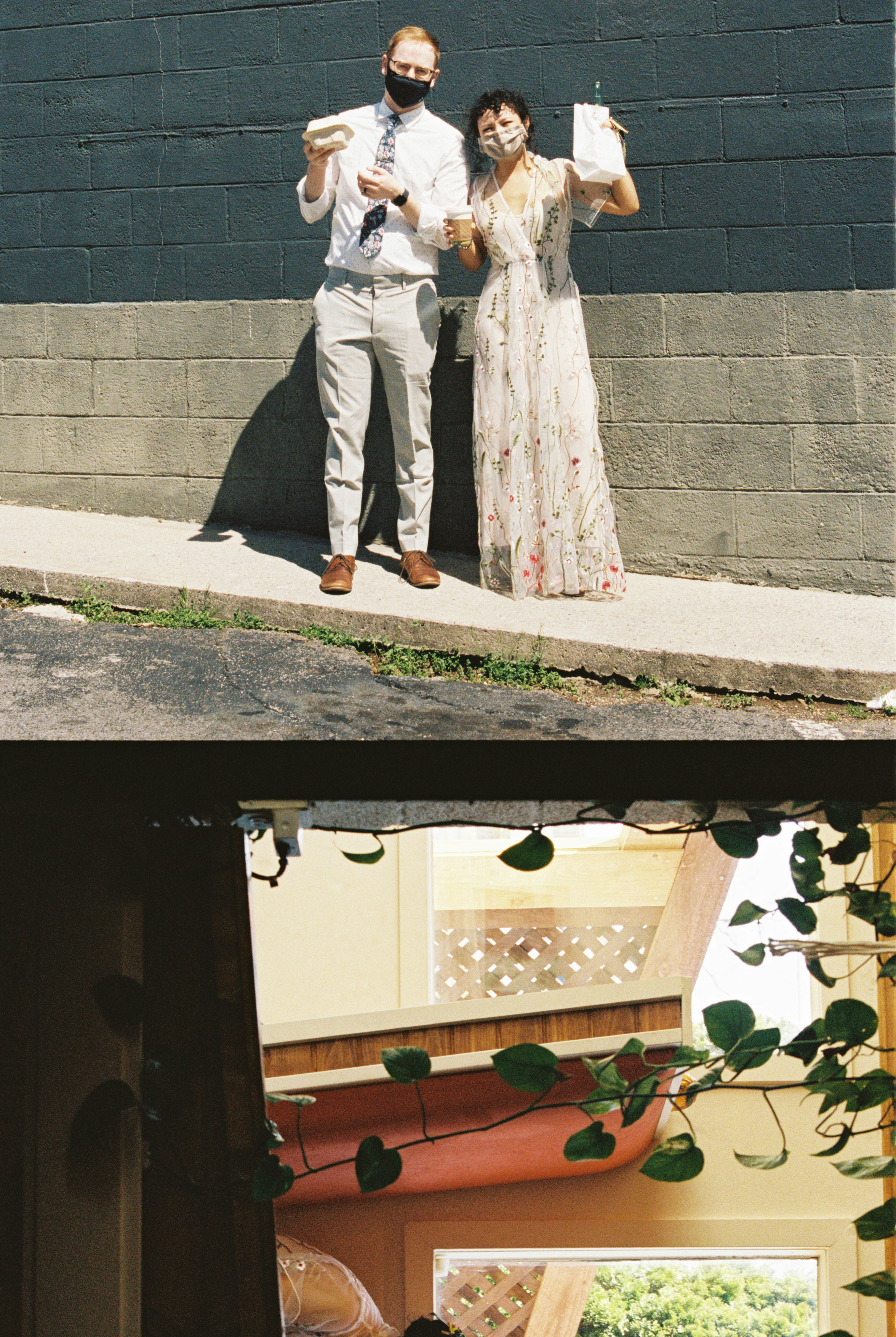 person in gray pants standing on gray concrete floor