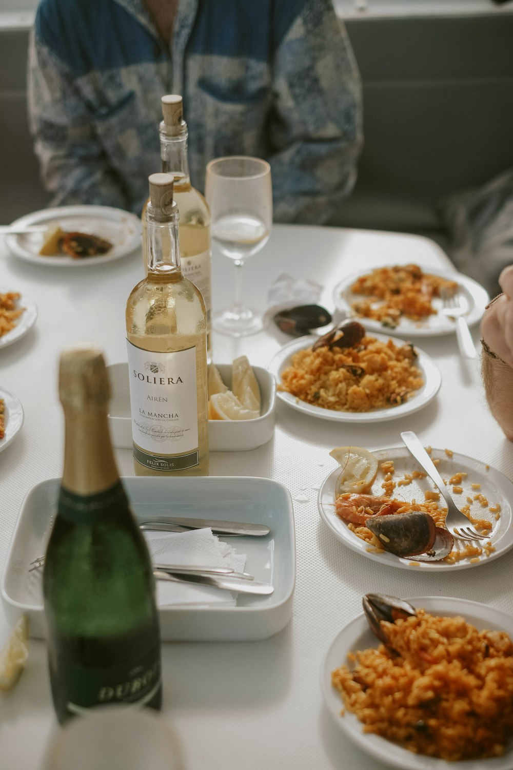 white ceramic plate with food on table