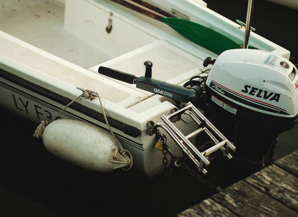 white and green car door