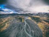 Wide shot of a Patagonian landscape featuring brm gaviones' protective barriers.