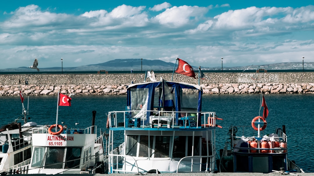 white and blue boat on sea during daytime