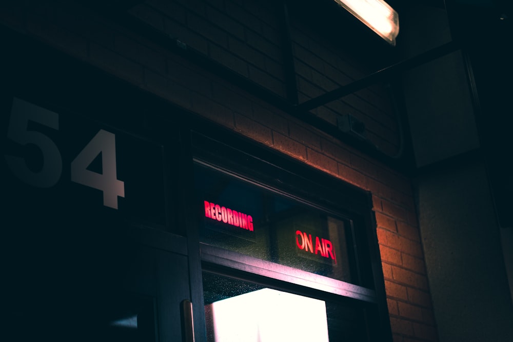 a close up of a sign on a building