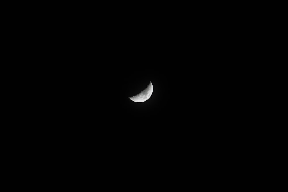 Pleine Lune en noir et blanc