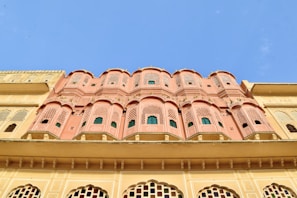 A picturesque view of the Bahia Palace's intricate architecture.