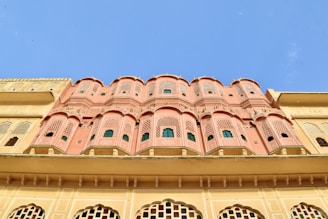 A picturesque view of the Bahia Palace's intricate architecture.