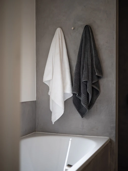 Folded fresh towels