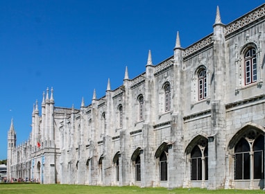 Completed architectural restoration blending old and new elements in Belém.