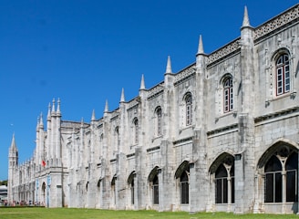 Completed architectural restoration blending old and new elements in Belém.