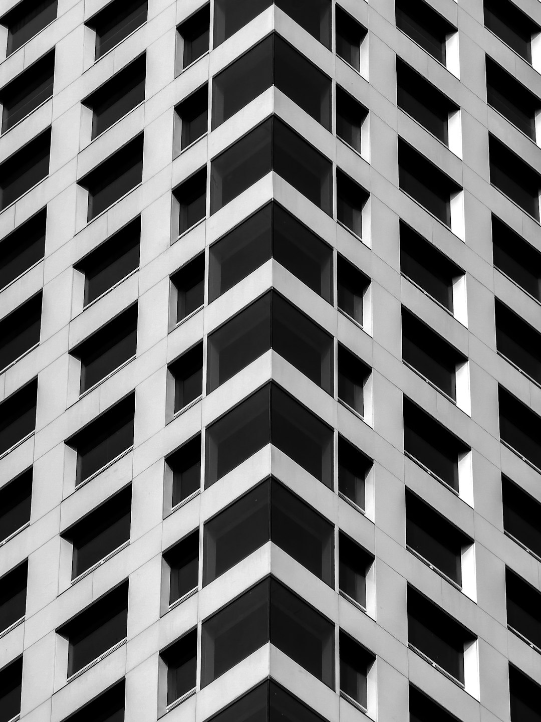 white and black concrete building