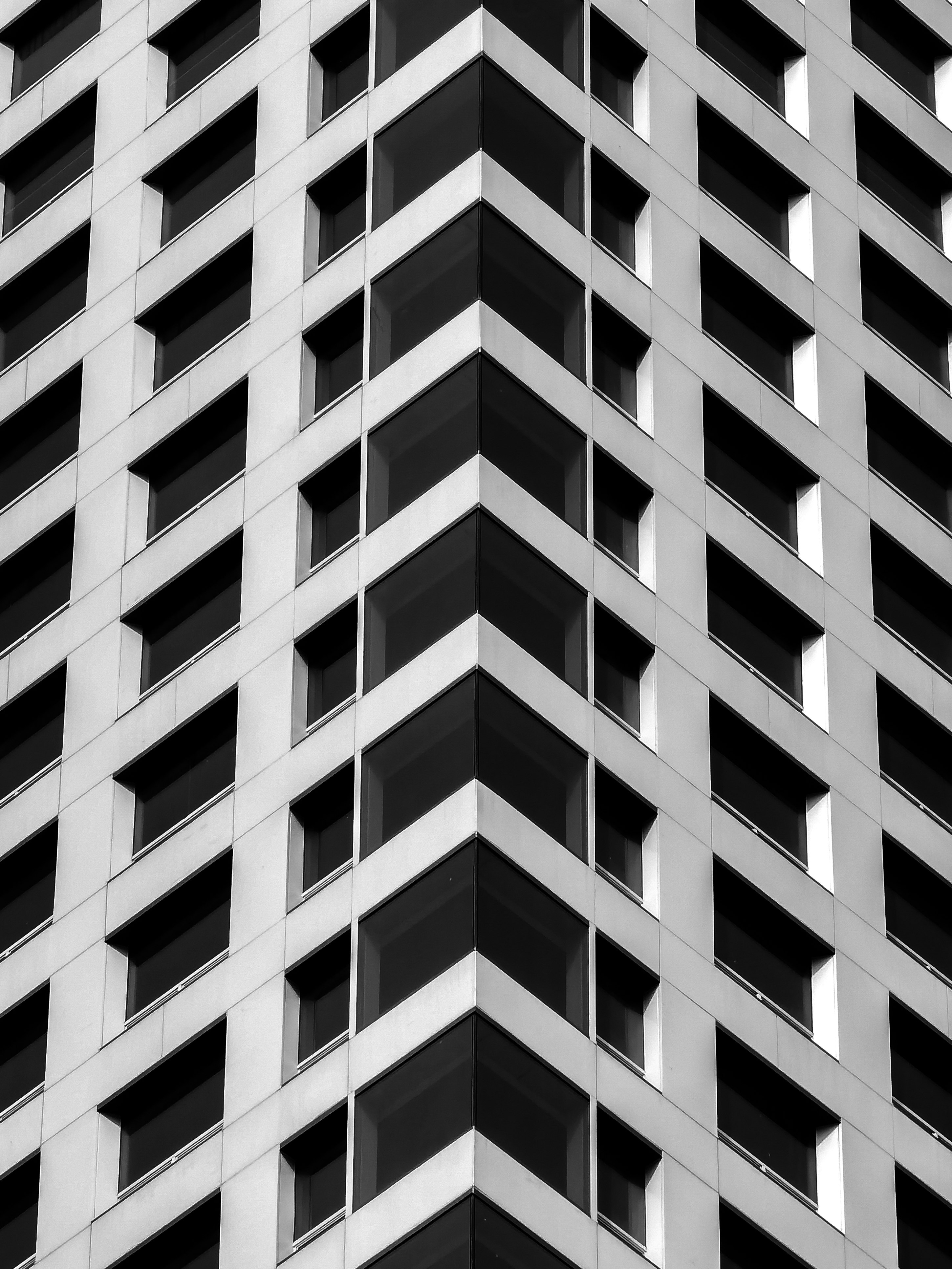 white and black concrete building
