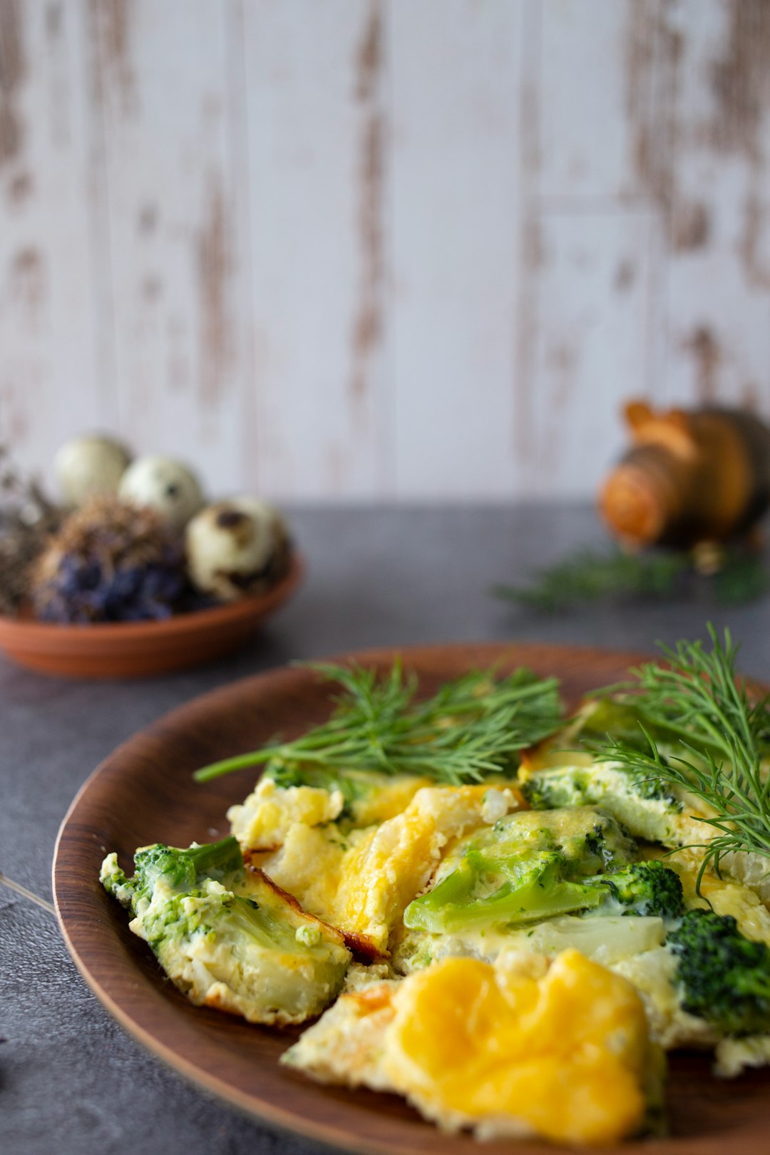 green vegetable dish on brown ceramic plate