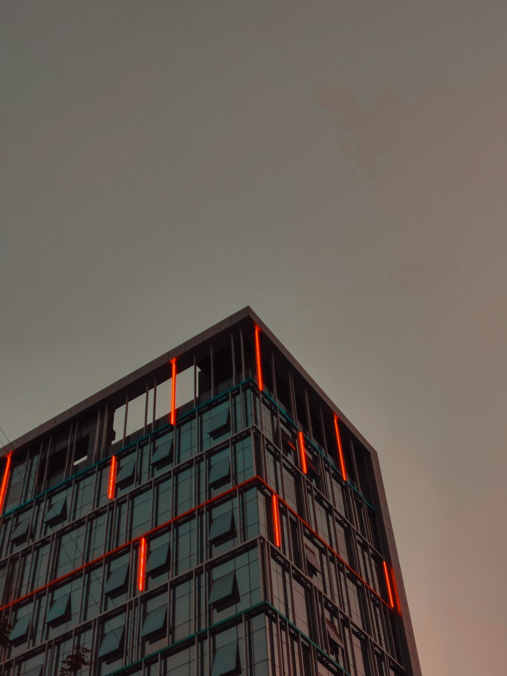 black and red concrete building