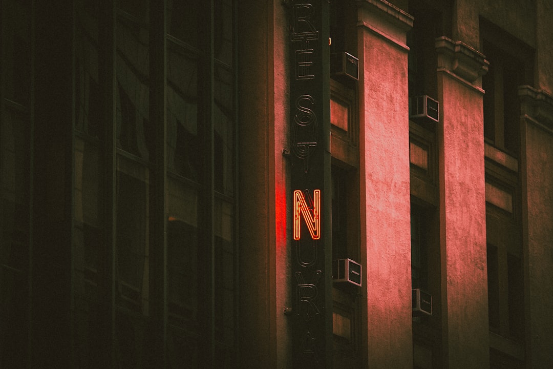 red and black concrete building