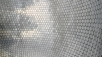 white and black polka dot textile
