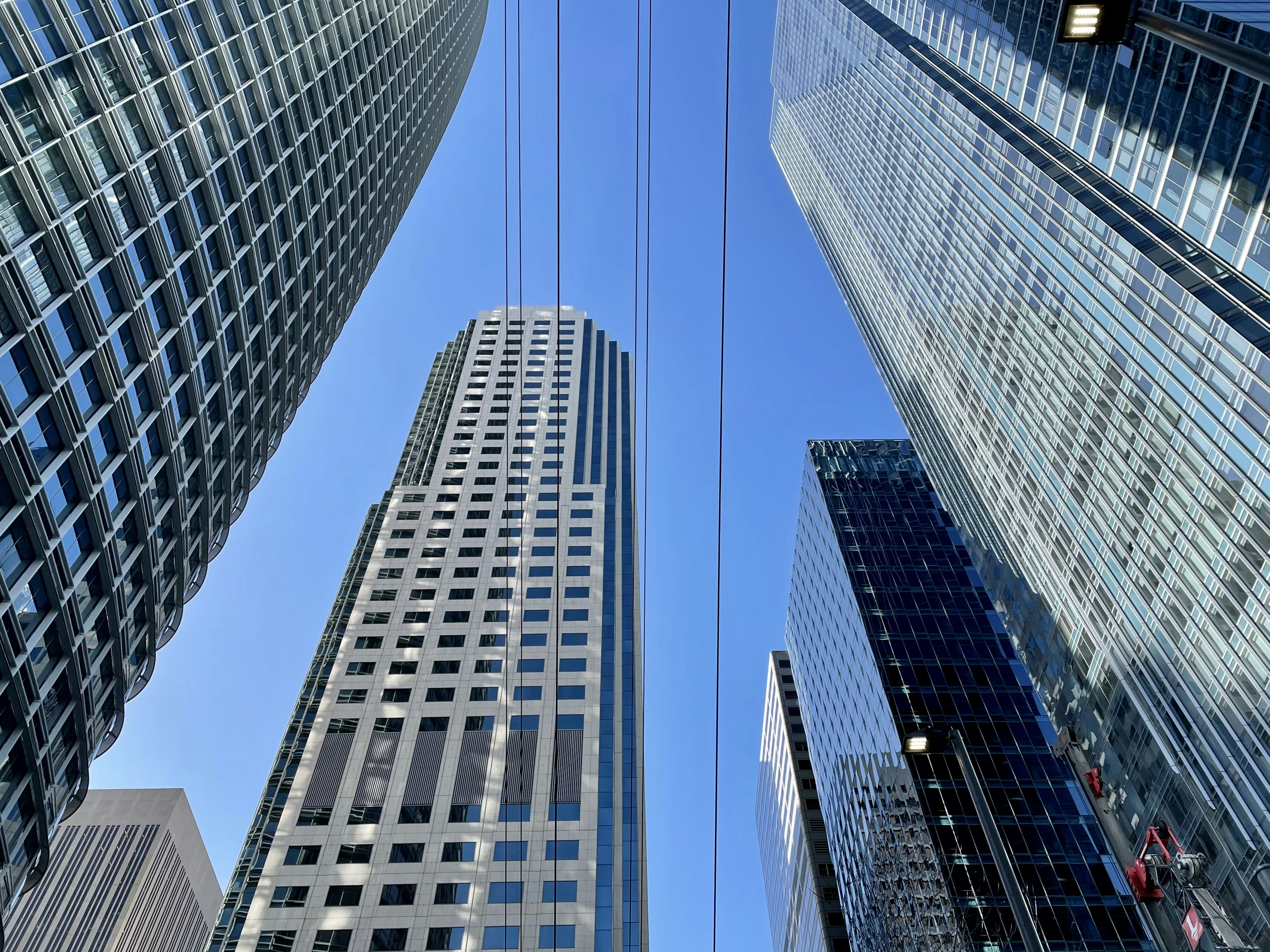 low angle photography of high rise buildings