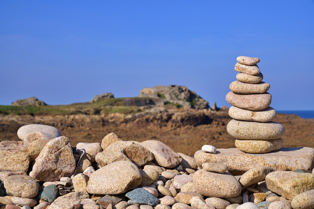 stack of stones during daytime