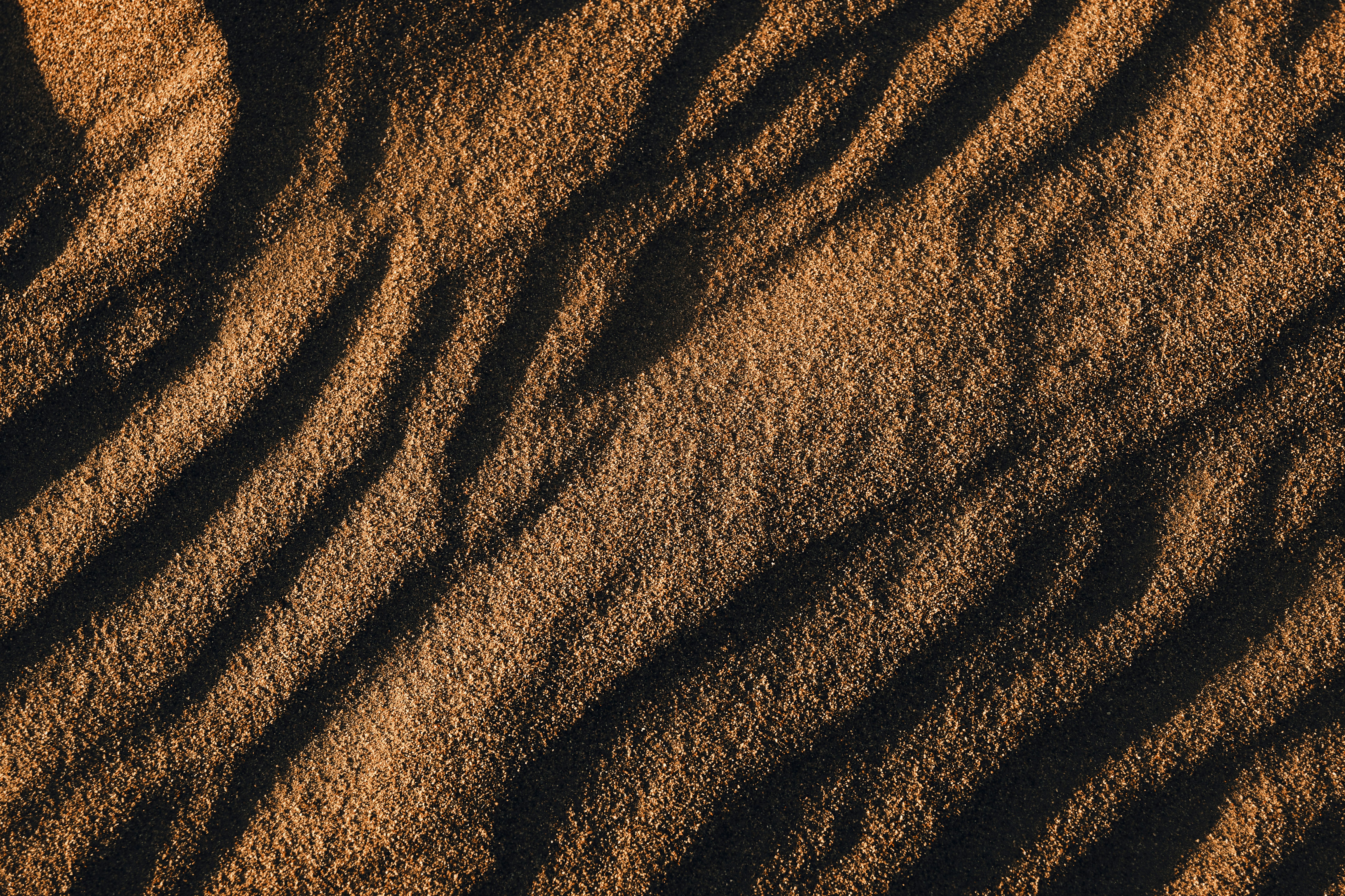 shadow of person on brown sand