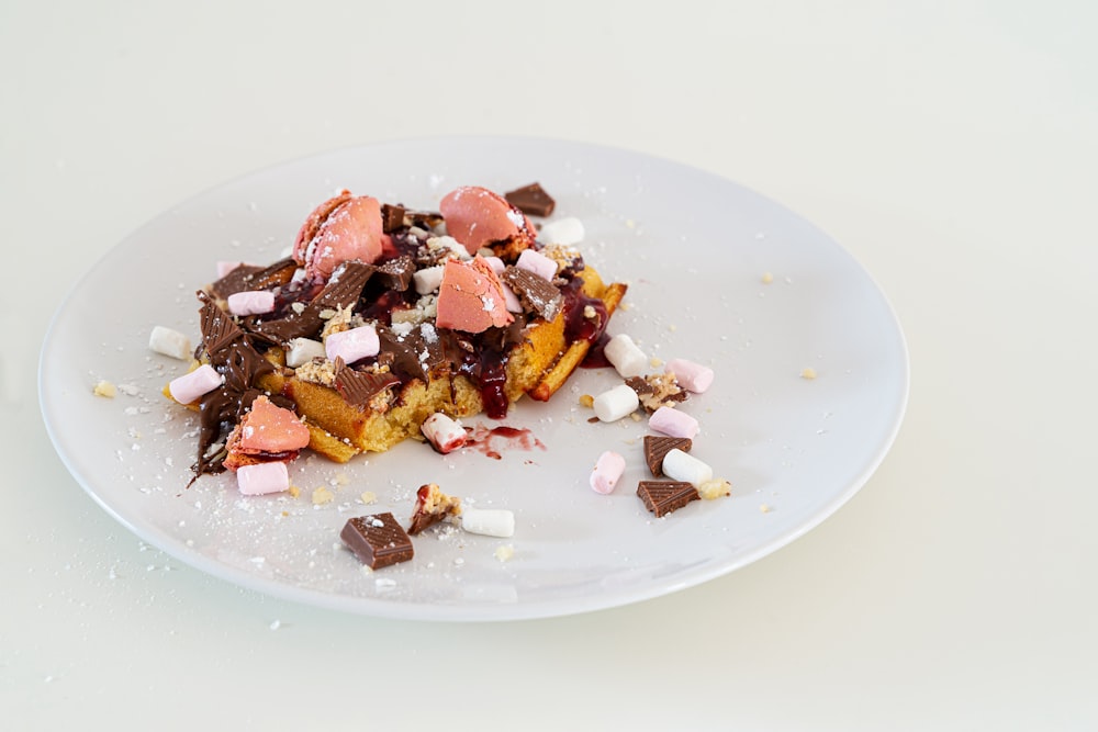 cooked food on white ceramic plate