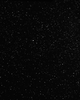 black and white stars in the sky