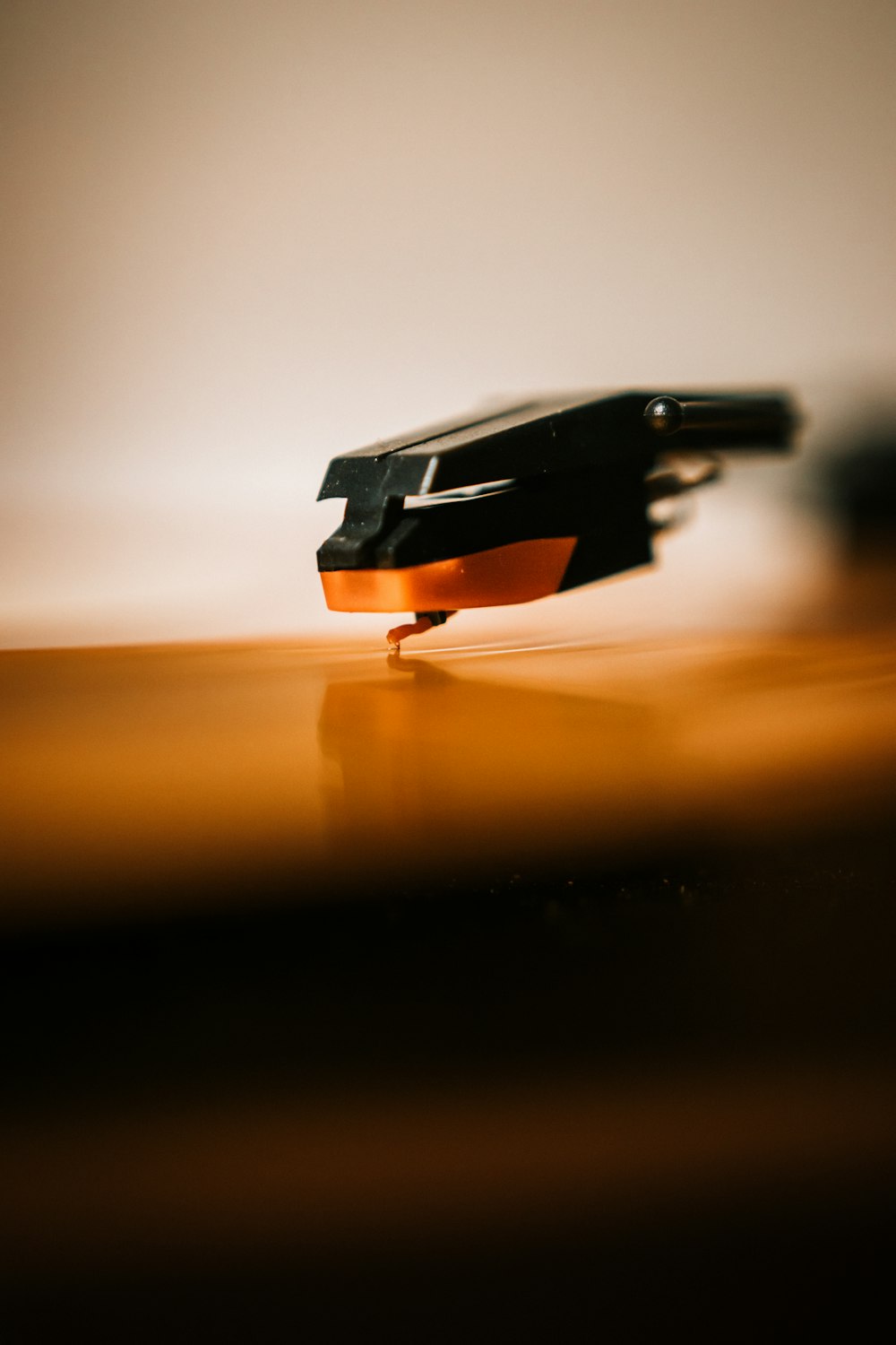 black and orange toy car