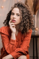 woman in red and black plaid dress shirt