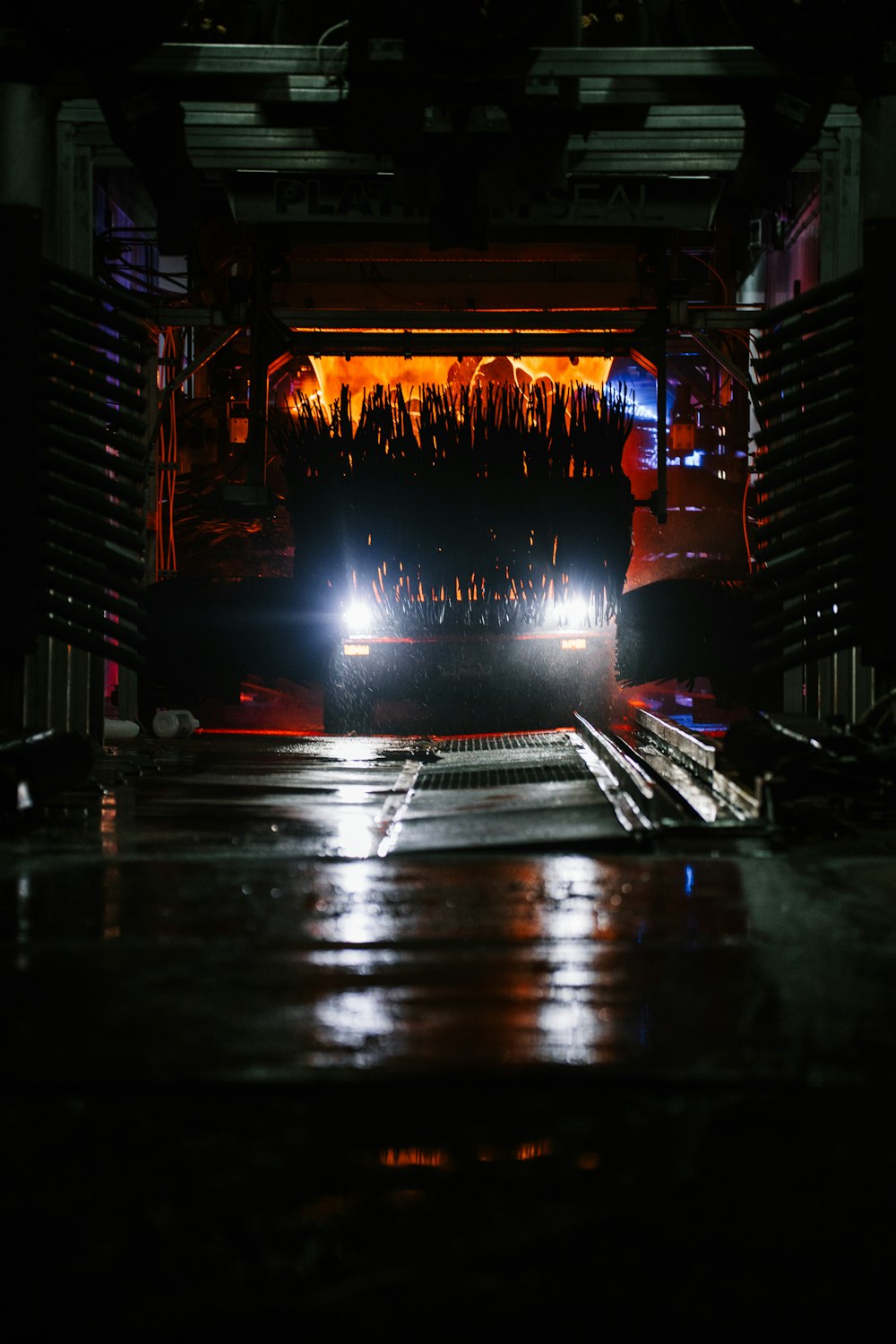 people standing in front of stage