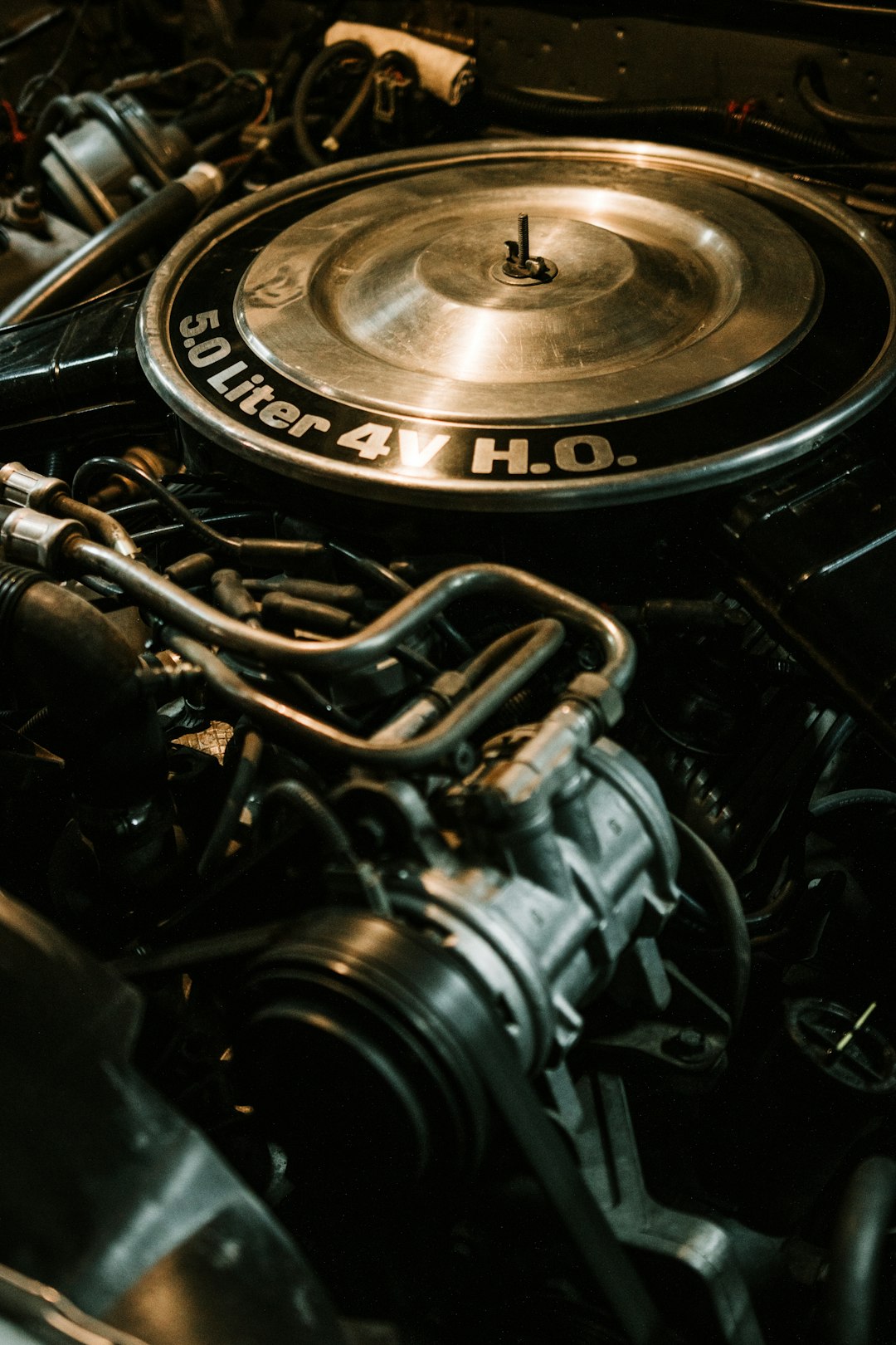 black and silver motorcycle engine