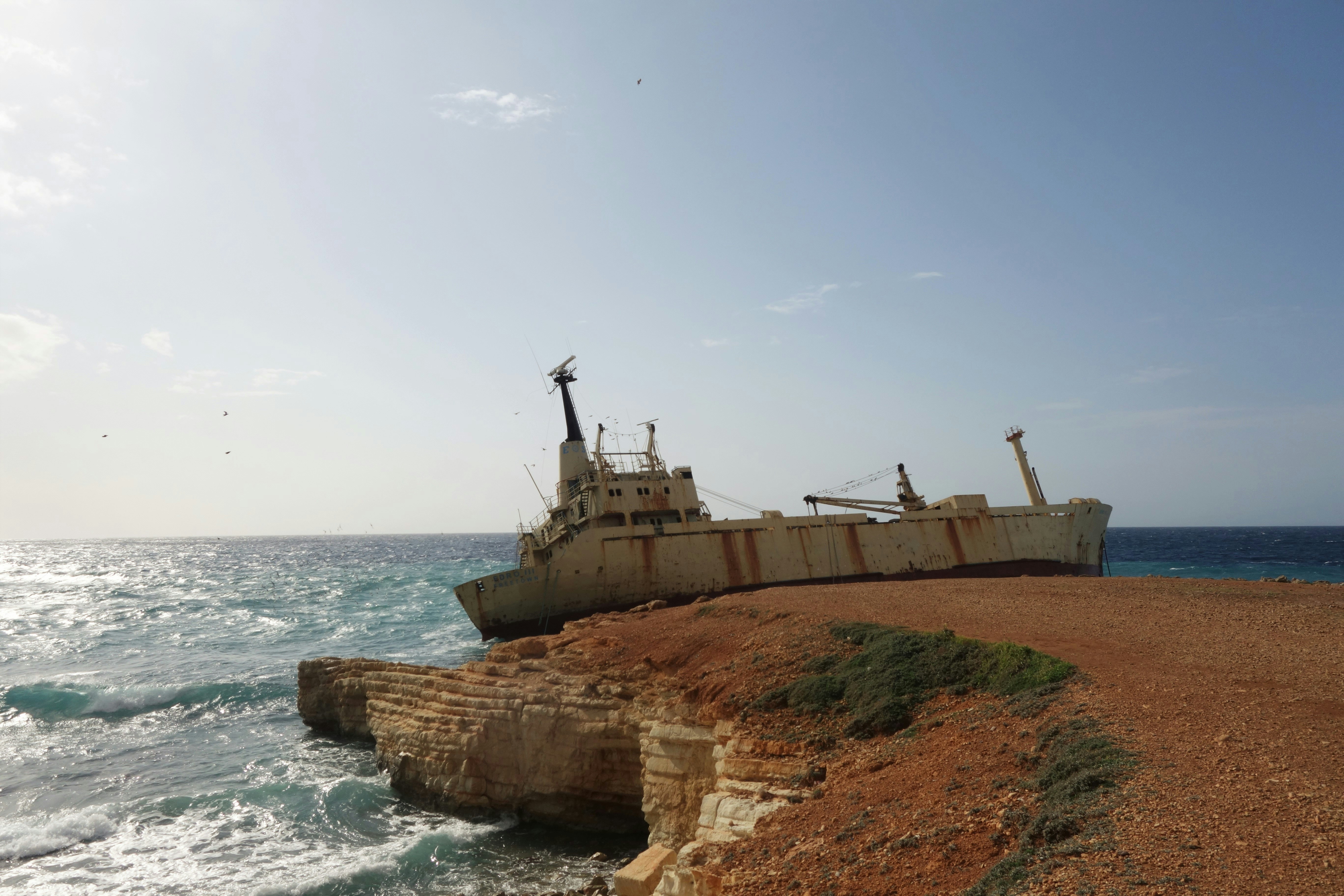 Shipwreck at the Cyprus shore