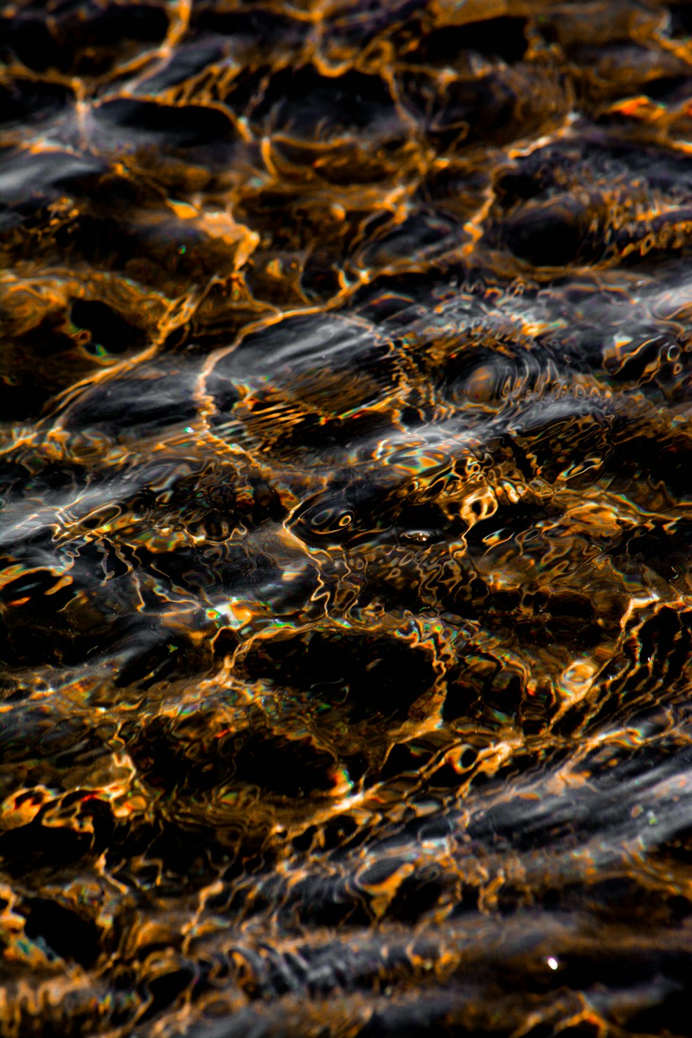 茶色の砂の上の水滴