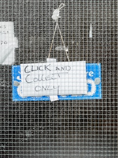 blue and white no smoking sign