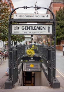black and white wooden signage