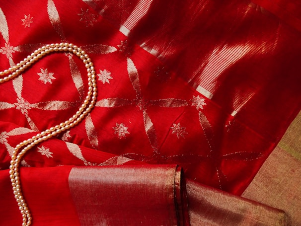 gold and silver beaded bracelet